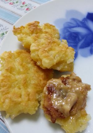 こねつけ！？残りご飯でカリっもちおやき-レシピのメイン写真