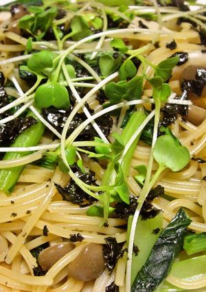 家にあるもので（余り野菜）簡単和風パスタ-レシピのメイン写真