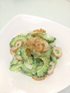ゴーヤとちくわのレンジ炒め-レシピのメイン写真