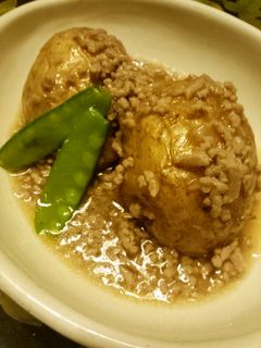 丸ごと揚げじゃがいものそぼろあん-レシピのメイン写真