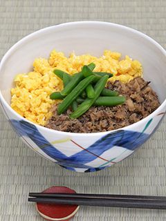 さばの缶詰(水煮)そぼろ丼(三色丼)卵入-レシピのメイン写真