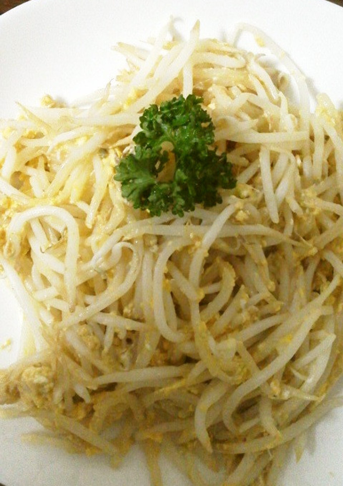 普段のお惣菜　もやしたまご炒め-レシピのメイン写真