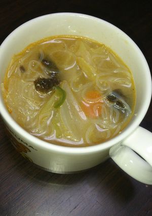 余り物!!で春雨スープ-レシピのメイン写真