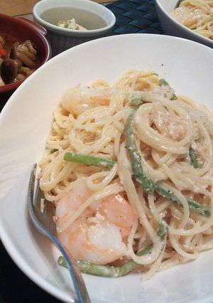 贅沢豪華！海老と明太子のクリームパスタ☆-レシピのメイン写真