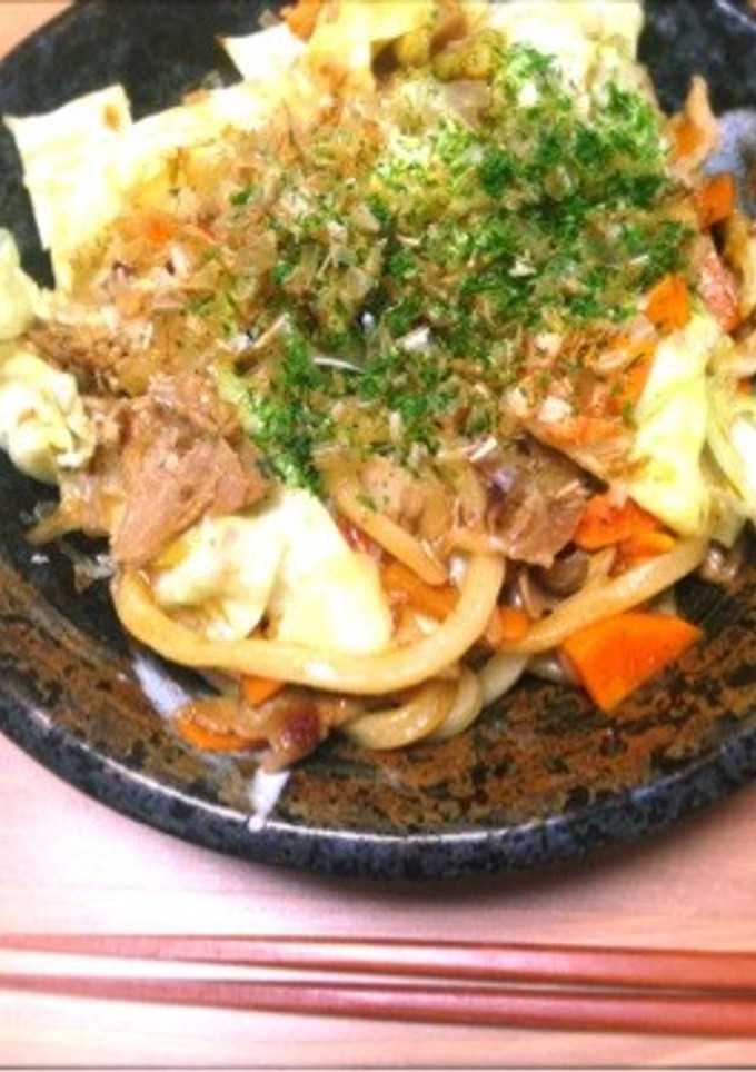 サクッと今夜は焼うどん-レシピのメイン写真