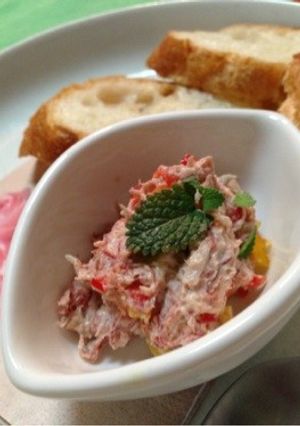 コンビーフで簡単おつまみ♡パテです♬-レシピのメイン写真