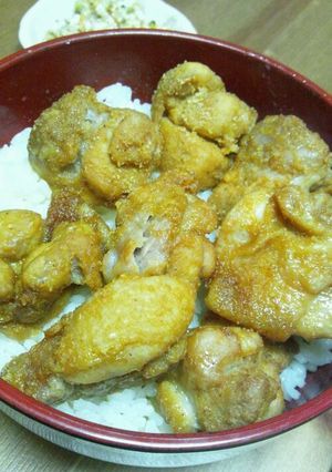 ガーリックバターの唐揚げご飯-レシピのメイン写真