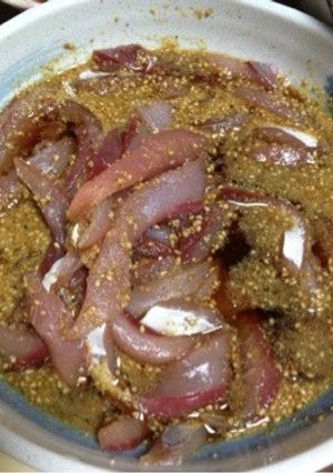 お刺身ブリ漬けを簡単に美味しく-レシピのメイン写真