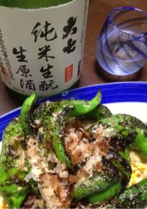 万願寺とうがらしの丸焼き生醤油がけ-レシピのメイン写真