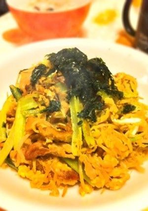 小松菜・豚肉オイスターソース炒め-レシピのメイン写真