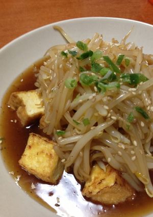 夏は厚揚げとモヤシの甘酸っぱいあんかけ！-レシピのメイン写真