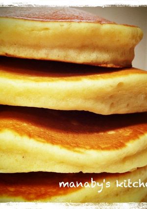 簡単！黄金比率のふわふわホットケーキ-レシピのメイン写真