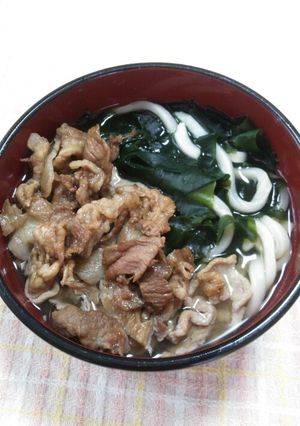 肉うどん-レシピのメイン写真