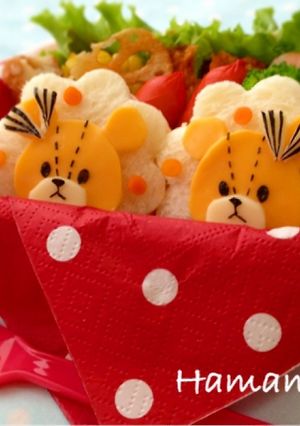 ジャッキーのサンドイッチ♪キャラ弁-レシピのメイン写真