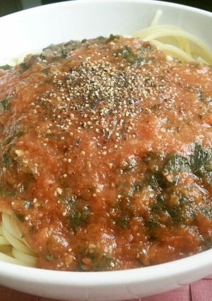 簡単☆トマト缶でトマトスープの冷製パスタ-レシピのメイン写真