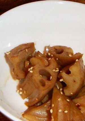 レンコンの酢醤油煮-レシピのメイン写真