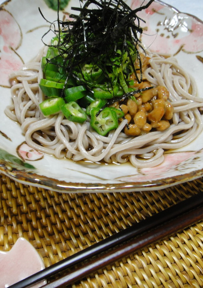 納豆とオクラの冷やし蕎麦-レシピのメイン写真