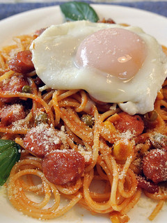 ナポタマ☆美味です!目玉焼きとナポリタン-レシピのメイン写真
