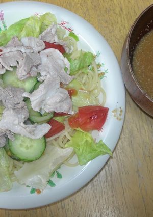 つけめん風ごまみそスパゲティ-レシピのメイン写真