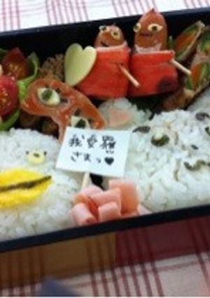 銀魂のマスコットキャラ弁-レシピのメイン写真