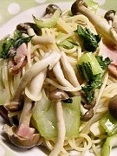 和風青梗菜スパゲティ-レシピのメイン写真