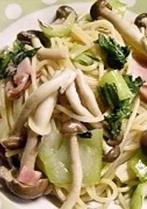 和風青梗菜スパゲティ-レシピのメイン写真