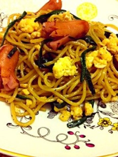 やみつき♥ソーセージinニラたま焼きそば-レシピのメイン写真