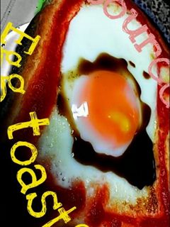 【卵】目玉焼きトースト+ソース!-レシピのメイン写真