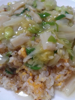 ホタテとキャベツのあんかけ炒飯-レシピのメイン写真