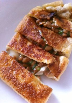 パリとろ食感☆うす揚げ納豆-レシピのメイン写真