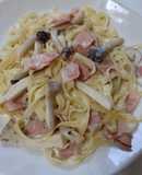 簡単きのこクリームパスタ❤フェットチーネ