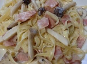 簡単きのこクリームパスタ❤フェットチーネ-レシピのメイン写真