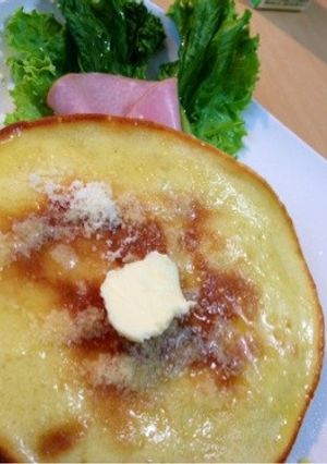 子供と作れる♡豆乳とチーズのパンケーキ-レシピのメイン写真