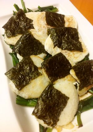 大和芋の焼き餅withニラにんにく醤油-レシピのメイン写真