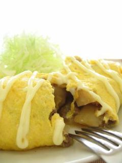 ご飯に合う!肉じゃがオムレツ-レシピのメイン写真
