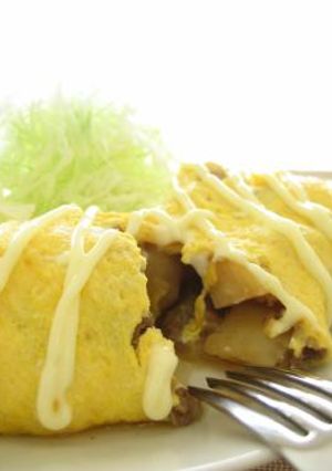 ご飯に合う！肉じゃがオムレツ-レシピのメイン写真