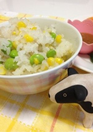 とうもろこしと枝豆の混ぜご飯-レシピのメイン写真