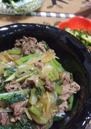 めんつゆで☆簡単野菜たっぷり牛丼-レシピのメイン写真