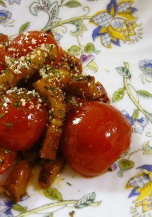 ベーコン油de香ばしいミニトマト炒め☆彡-レシピのメイン写真
