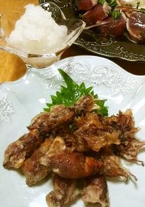 ホタルイカの天ぷら＊大根おろし添え-レシピのメイン写真