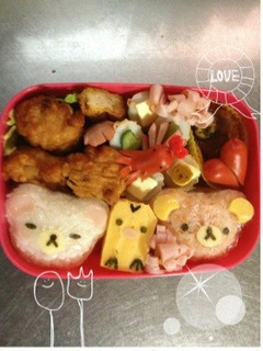 キャラ弁☆リラックマ&コリラックマ弁当-レシピのメイン写真