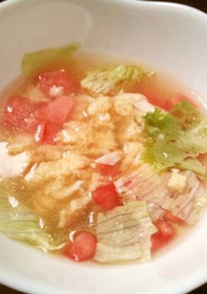 パルメ好き大集合！コンソメたまごスープ-レシピのメイン写真