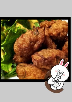 ひき肉の落とし揚げ-レシピのメイン写真