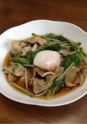 豚バラ肉と水菜のさっと煮-レシピのメイン写真