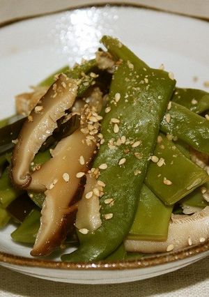 モロッコいんげんと干し椎茸の煮物-レシピのメイン写真