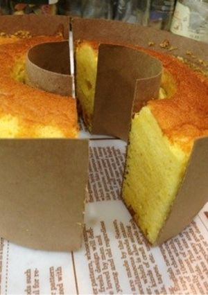 夏みかんとマンゴーのシフォンケーキ♪-レシピのメイン写真