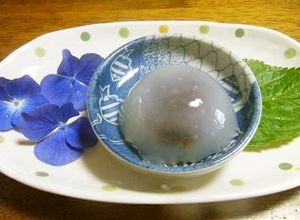 わらび餅粉で作る、水まんじゅう^^♪-レシピのメイン写真