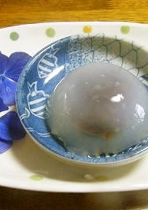 わらび餅粉で作る、水まんじゅう^^♪-レシピのメイン写真