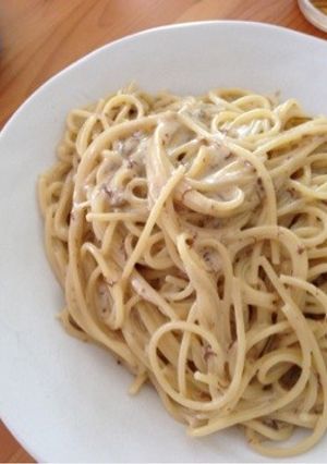 簡単だー。かにみそのパスタなんて-レシピのメイン写真