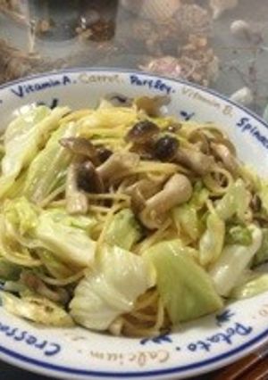しめじとキャベツの味噌風味パスタ-レシピのメイン写真